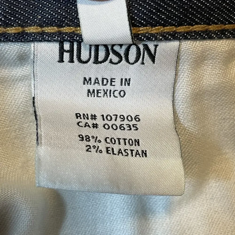 Hudson Jeans Pants Mens 32 Byron Straight Dark Wash Stretch Denim Five Pocket